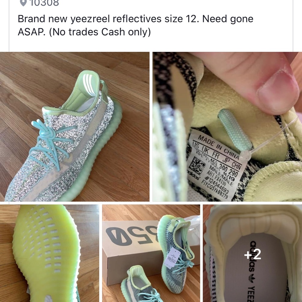 yeezeel brand new reflective